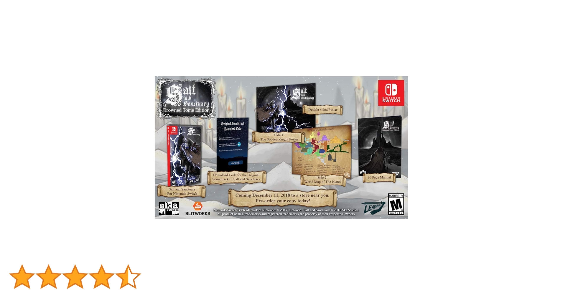 Switch 北米版　Salt and Sanctuary Amazon.co.jp: Salt and Sanctuary - Drowned Tome Edition
